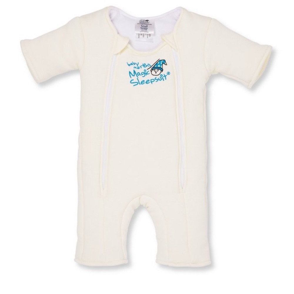 Baby Merlin’s Magic Sleepsuit Off White Size Small (3-6M)